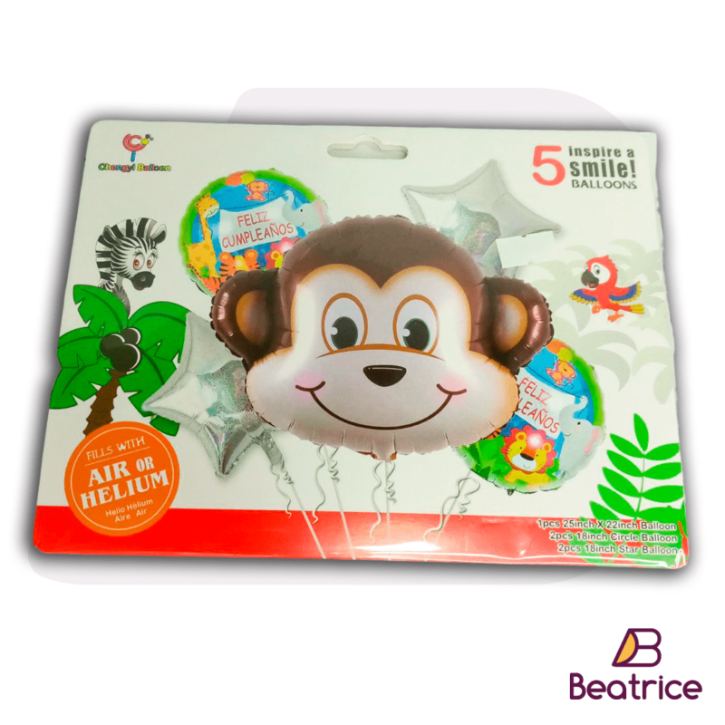 Pack de globos con animal