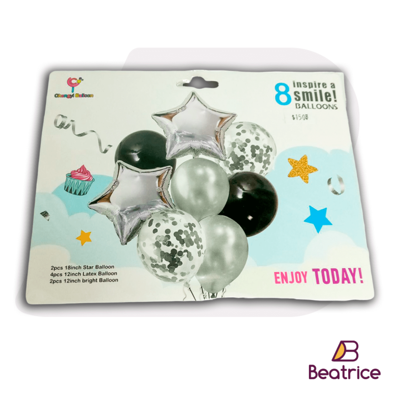 Pack de globos metálicos