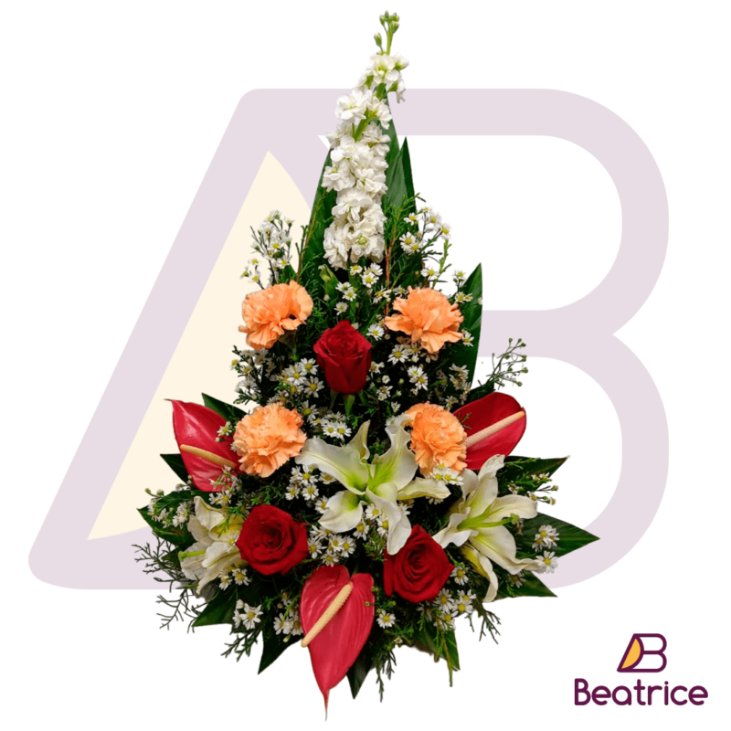 Triángulo floral mixto