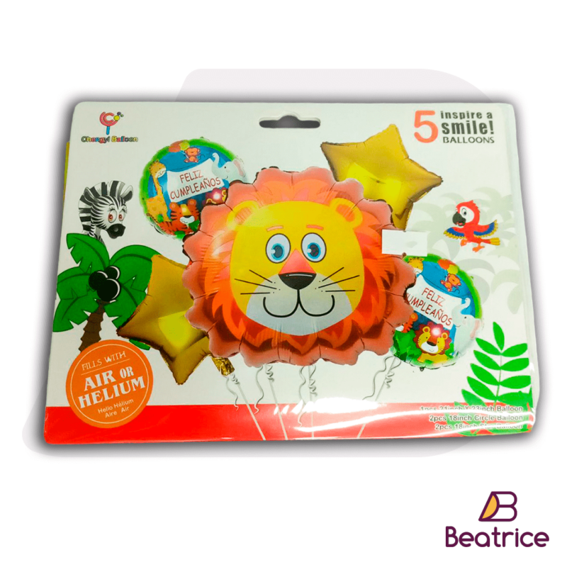 Pack de globos con animal